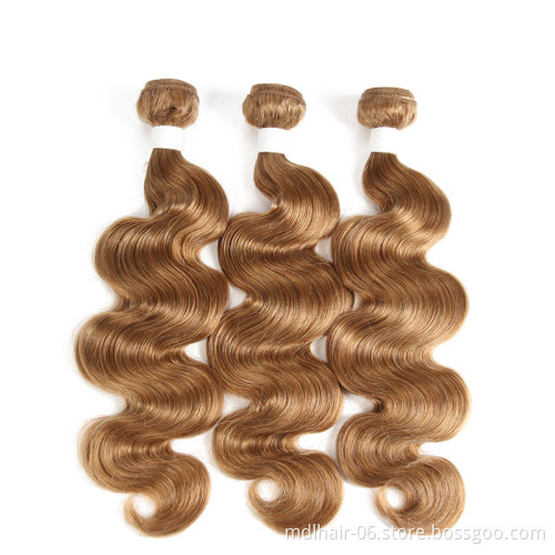 Wholesale Pre Colored Human Hair Bundles 27 30 613# Wholesale 10A Quality Cuticle Aligned Virgin Brazilian Human Hair Extension
